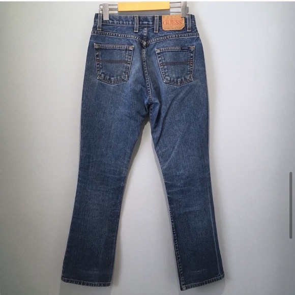 Vintage Guess Mid-Rise Blue Denim Bootcut Jeans - Picture 2 of 9